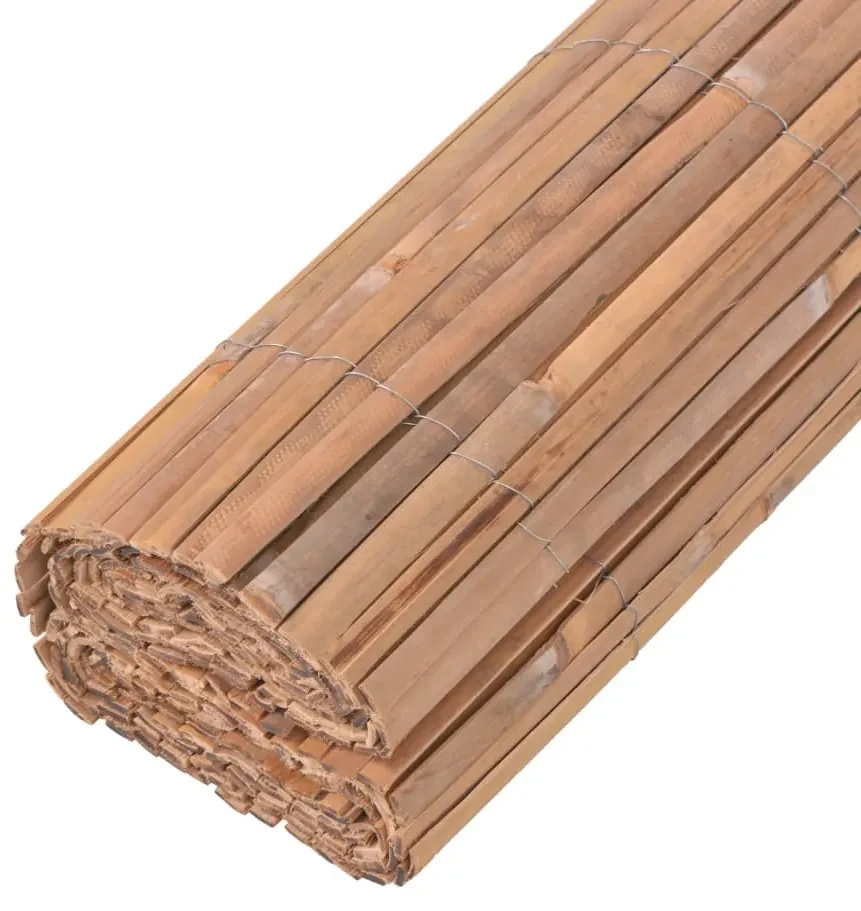 Gard din bambus, 100 x 400 cm 1, Maro, 100 x 400 cm | BIANO