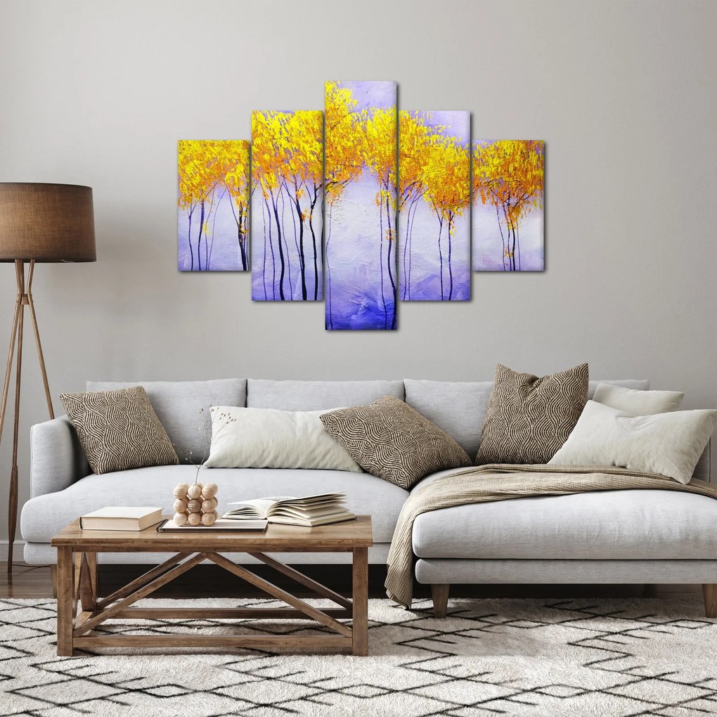 Tablou - Copaci galbeni (150x105 cm)