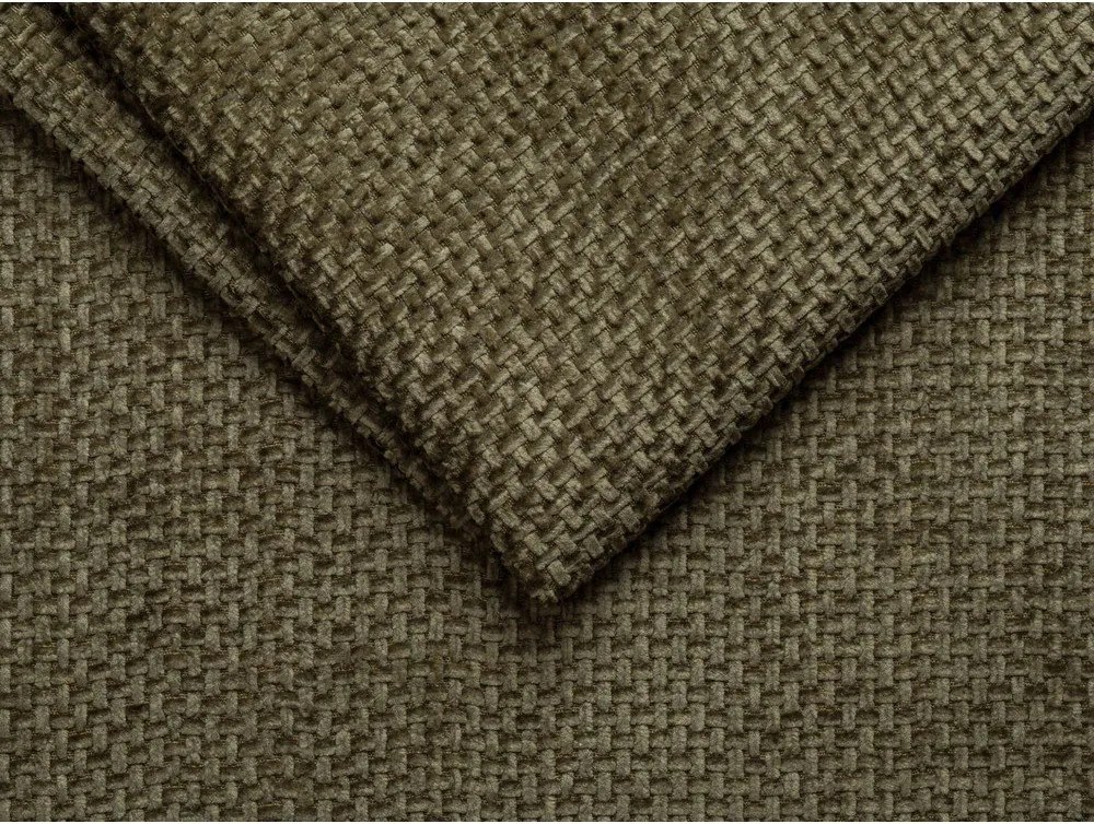 Colțar verde cu tapițerie din chenille (cu colț pe partea stângă/cu șezlong) Lupine – Micadoni