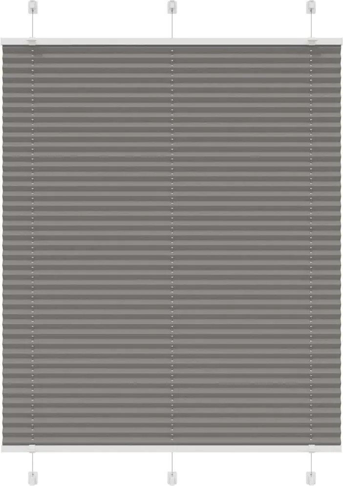 vidaXL Jaluzea plisată Antracit 110x100 cm Lățime țesătură 109,4 cm