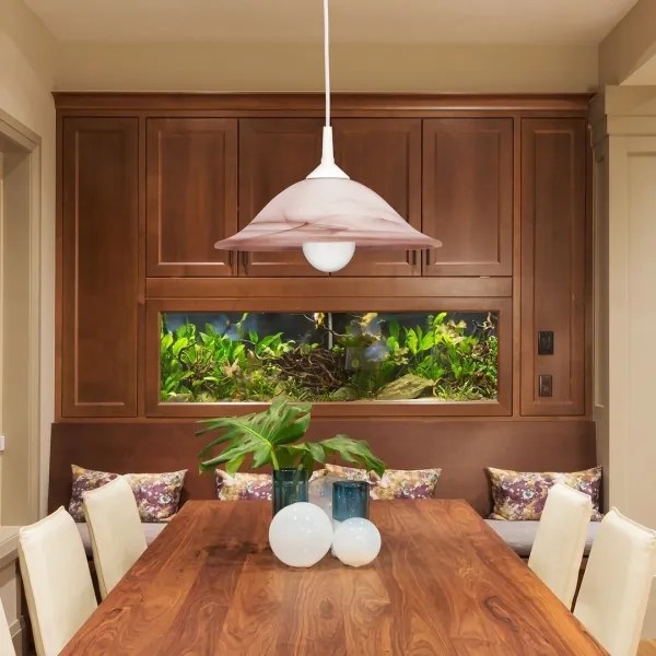 Rabalux 3955 - Lustru ALABASTRO 1xE27/60W/230V, abajur din sticlă alabastru