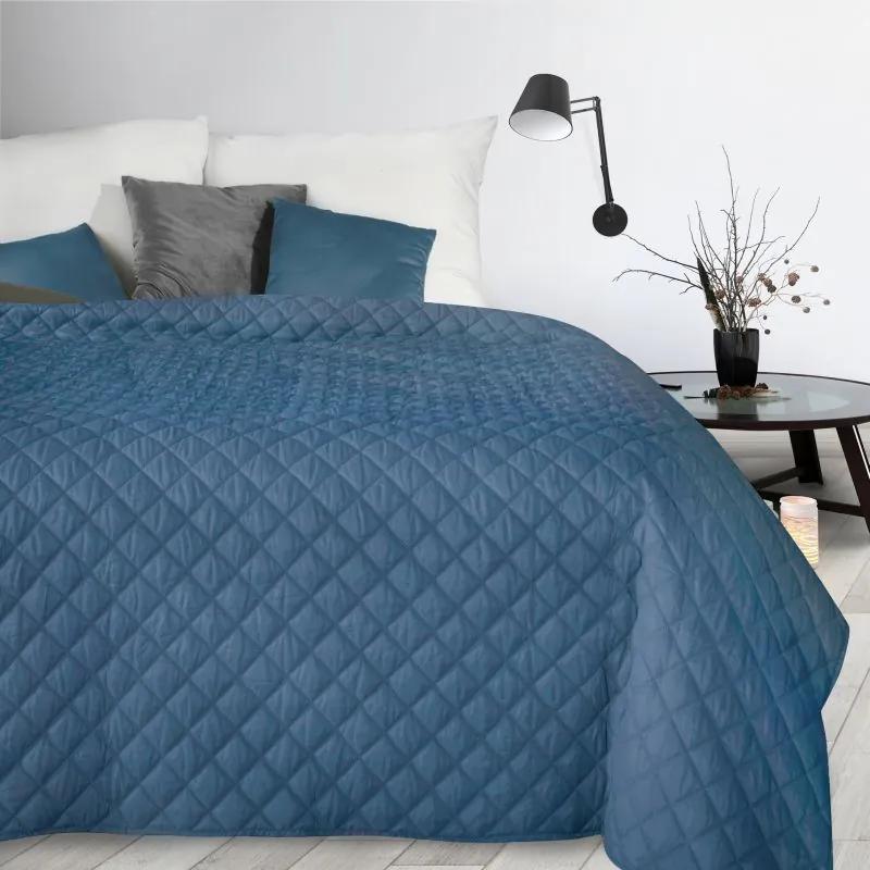 Cuvertură de pat albastră matlasată Šírka: 220 cm | Dĺžka: 240 cm