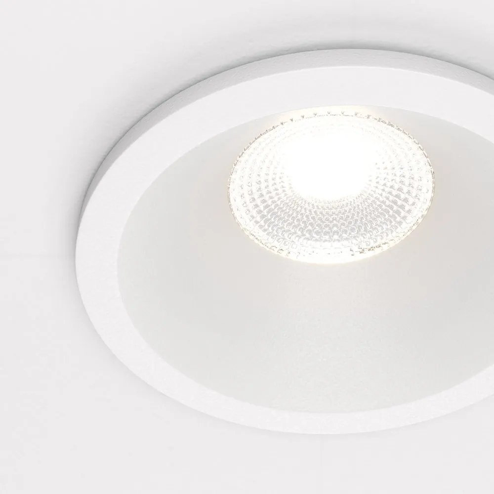 Spot LED incastrabil design modern IP44 Zoom alb