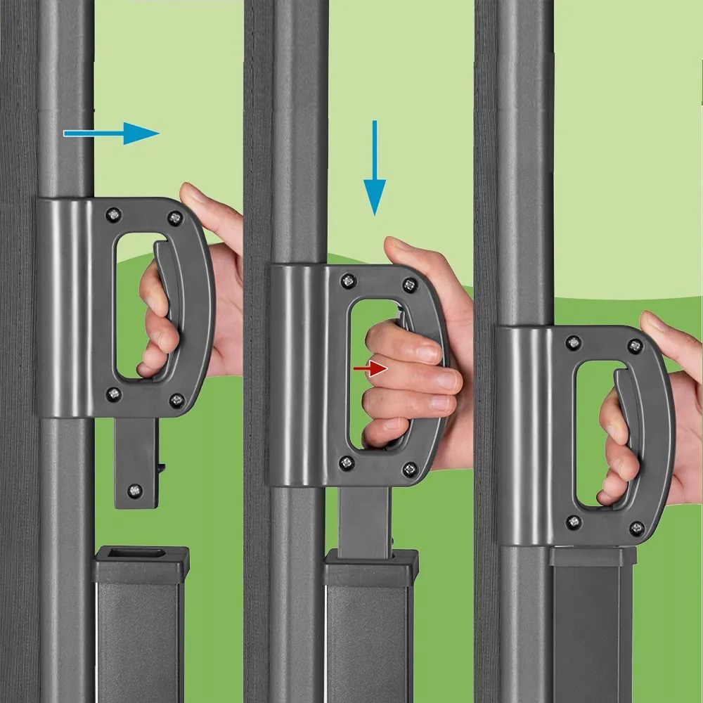 Marchiză laterală NOSARA pentru terasă, 180x300cm, antracit Casaria