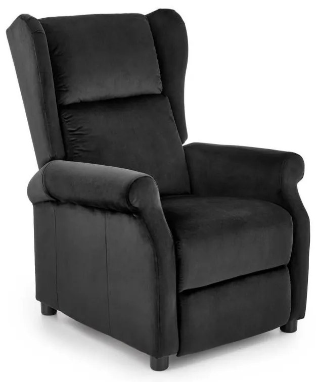 Fotoliu reclinabil RELAXA, negru