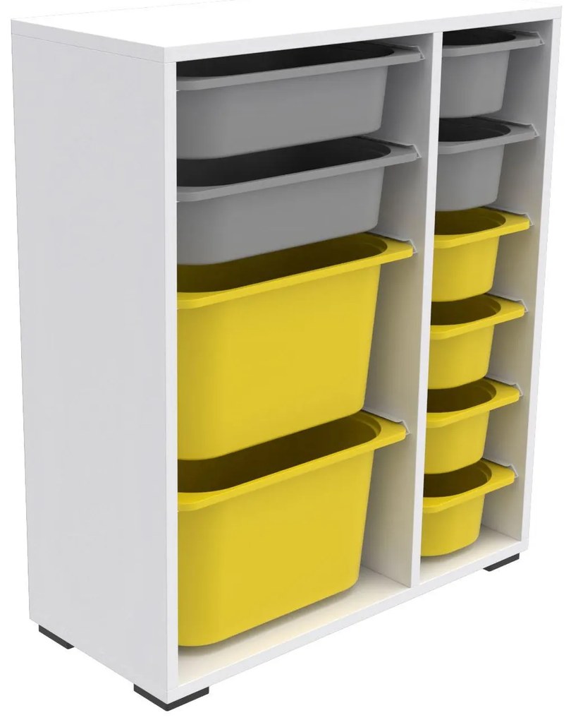 Organizator jucării Dremonka 10 (alb + Gri + galben). 1124247