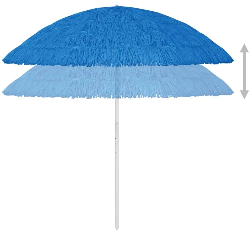 Umbrela de plaja Hawaii, albastru, 300 cm Albastru, 300 cm