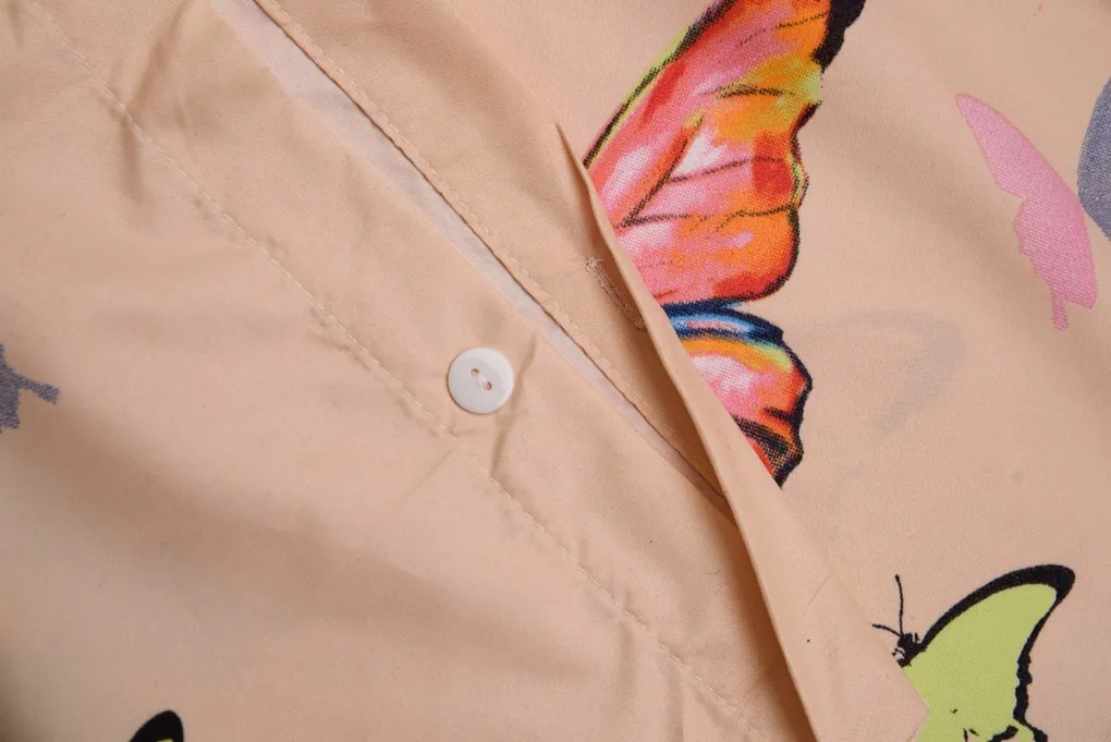Set 2 huse de perna ORANGE BUTTERFLY 40x50 cm