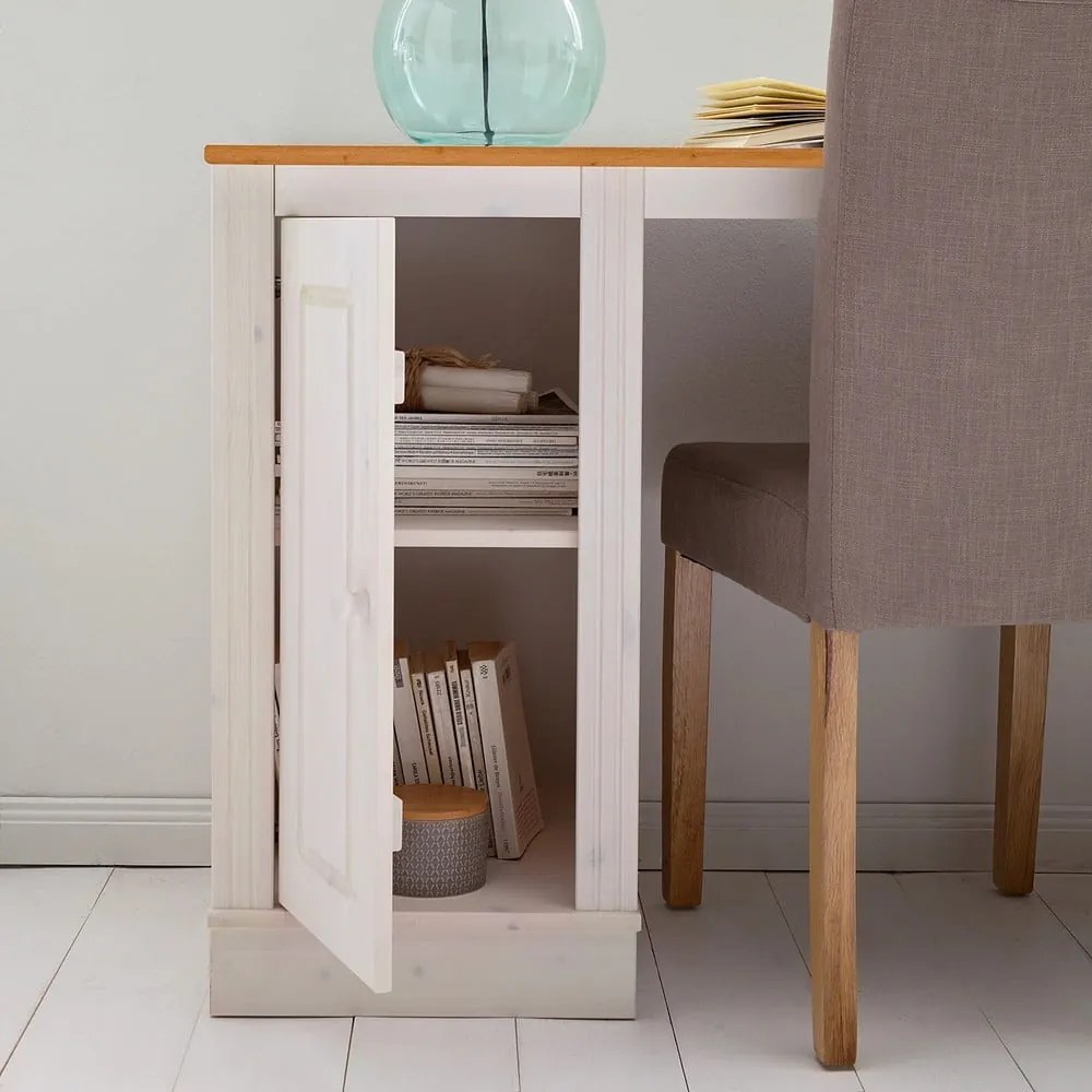 Birou cu blat din lemn de pin 50x140 cm Anita – Støraa