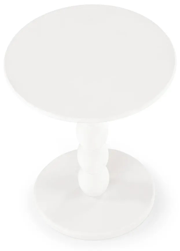 Masa de cafea rotunda Cirilla alba ø40/h47 cm