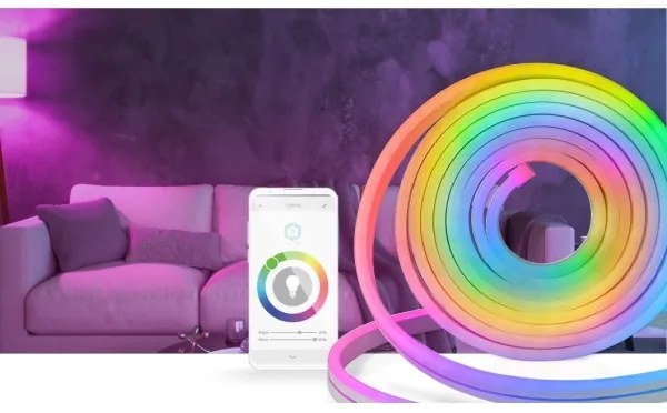 Nedis WIFILN51CRGB-LED RGB bandă LED 6m 32W/230V Wi-Fi IP65 + DO