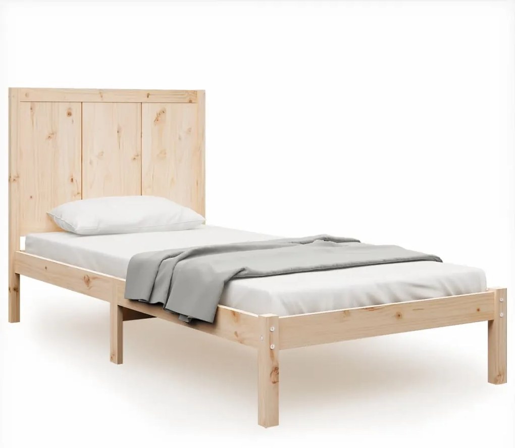 3105695 vidaXL Cadru de pat single, 90x190 cm, lemn masiv de pin