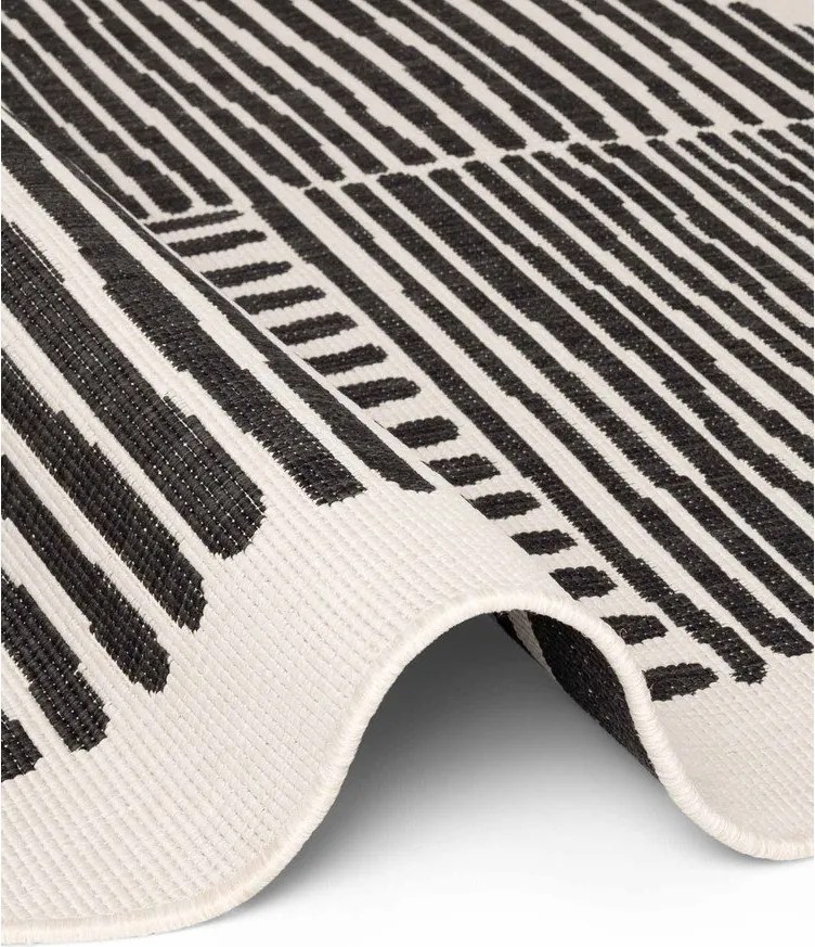 Covor pentru exterior și interior negru/crem rotund ø 200 cm Haringey Bounds – Ted Baker