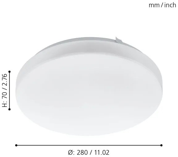 Eglo 97871 - LED Plafonieră FRANIA LED/11,5W/230V