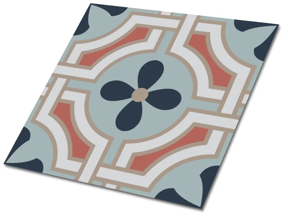 Plăci de vinil Model floral colorat