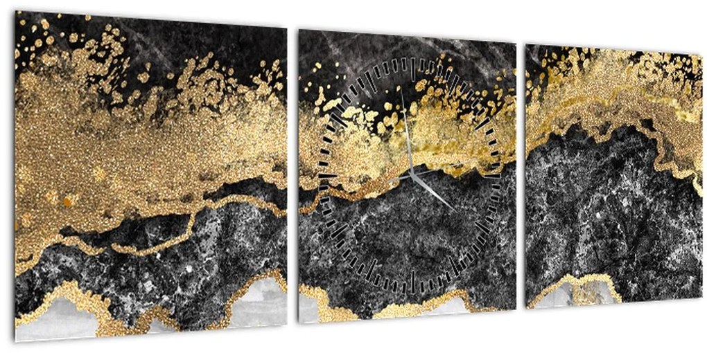 Tablou - Marmură (cu ceas) (90x30 cm)