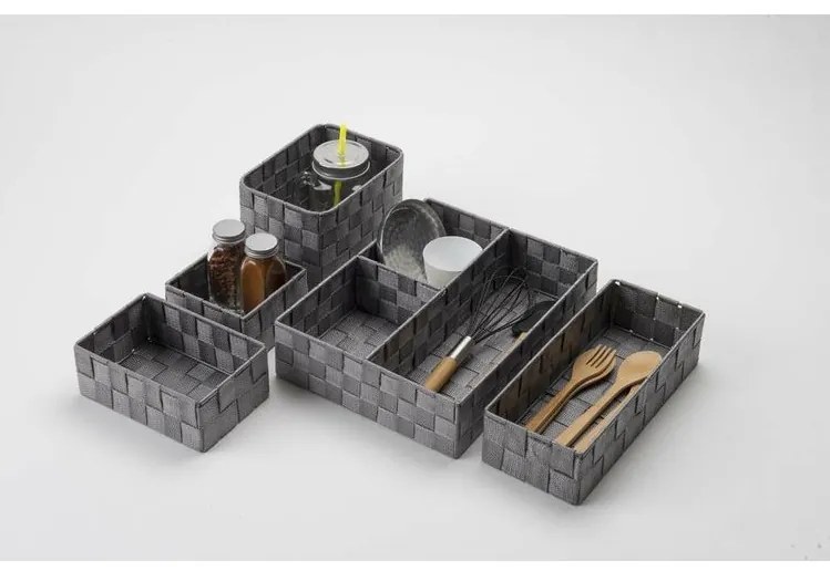 Organizator depozitare Compactor TEX 30 x 12 x 7 cm, alb