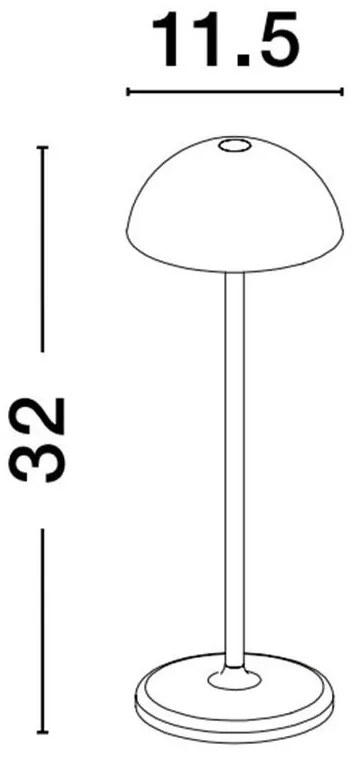 Lampa LED portabila iluminat exterior decorativ ROSE negru