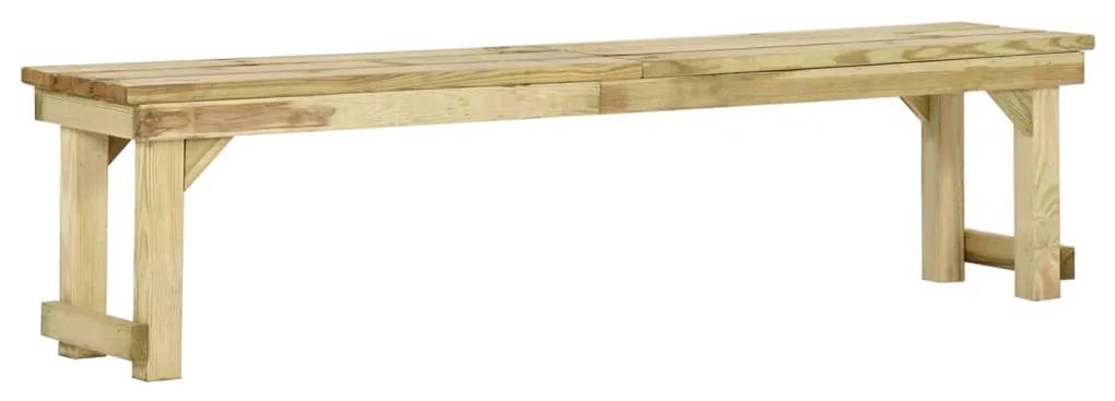 318414 vidaXL Bancă de grădină, 180 cm, lemn de pin tratat