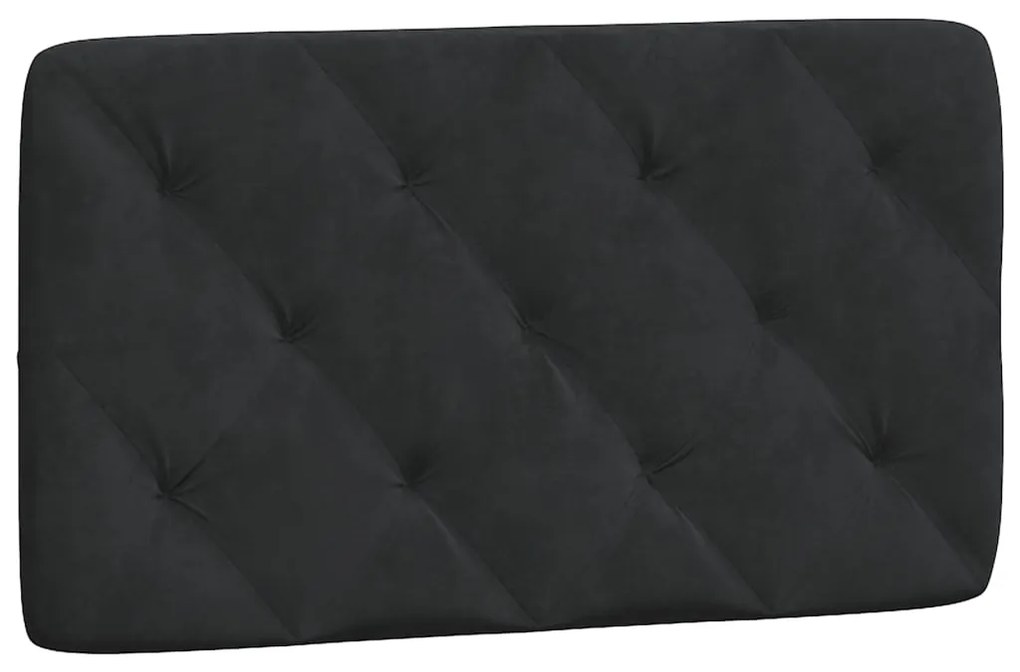 374710 vidaXL Pernă tăblie de pat, negru, 90 cm, catifea