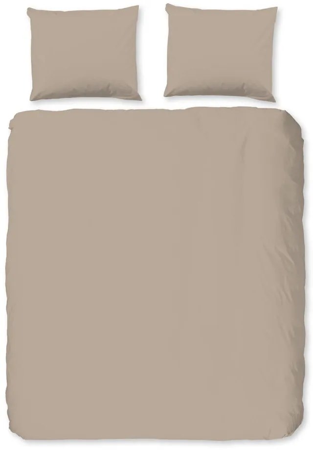 Lenjerie de pat maro din flanelă pentru pat dublu/extinsă 240x220 cm – Good Morning