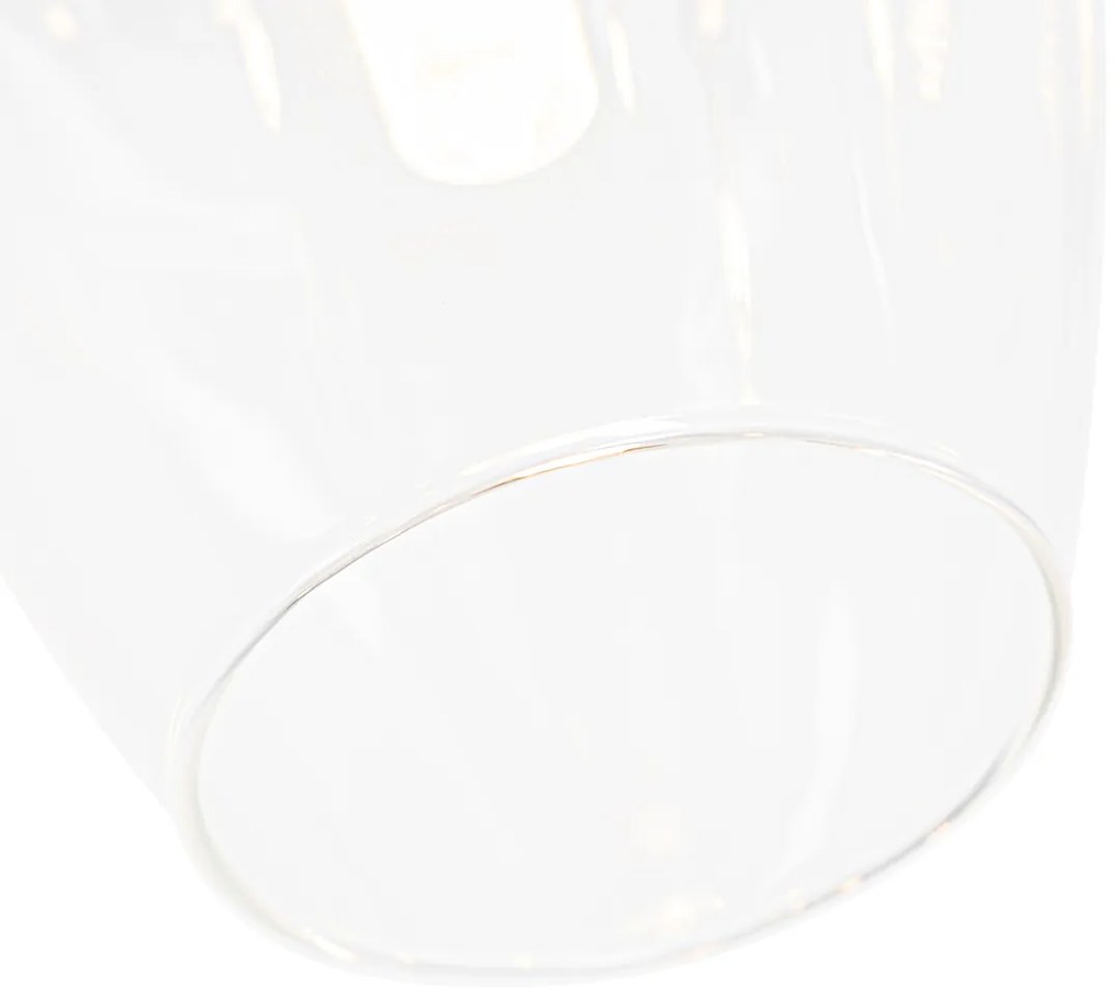 Plafoniera clasică aurie cu sticlă 9 lumini - Elien