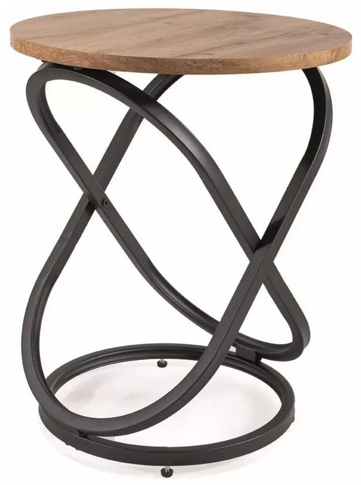 Măsuță de cafea Eos IV, stejar artisan / negru