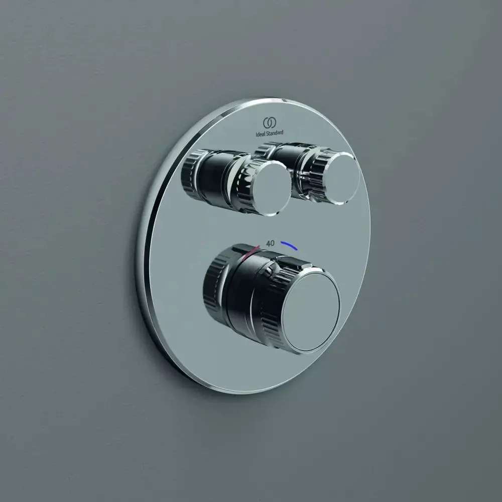 Baterie dus incastrata Ideal Standard Ceratherm Navigo fara corp ingropat crom lucios