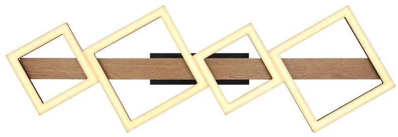 Plafoniera LED design indistrial Dustin negru 92x30cm