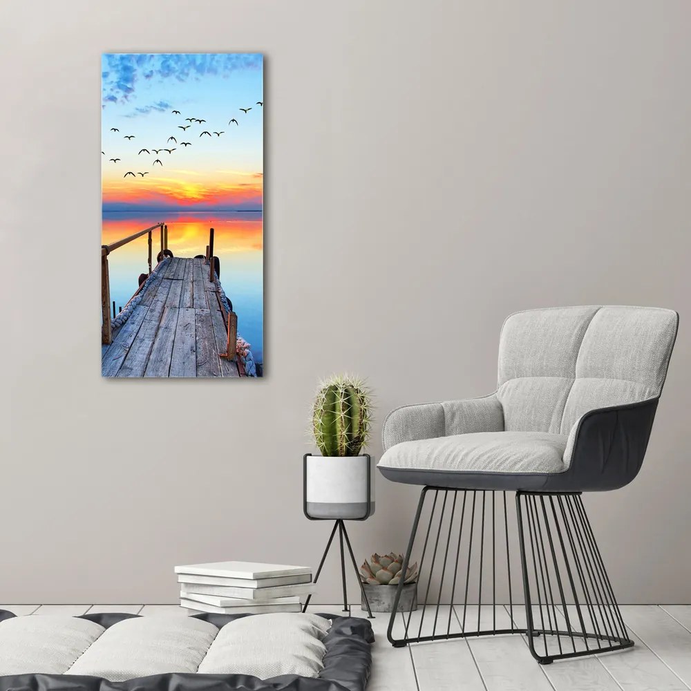 Print pe canvas Debarcader din lemn