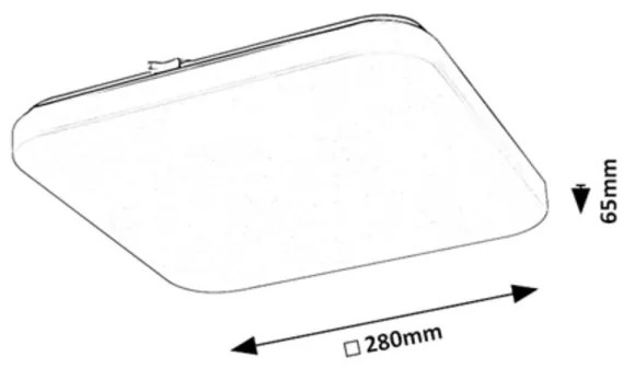 Rabalux VENDEL 75013-LED Plafonieră cu senzor LED/12W/230V 4000K 28x28cm