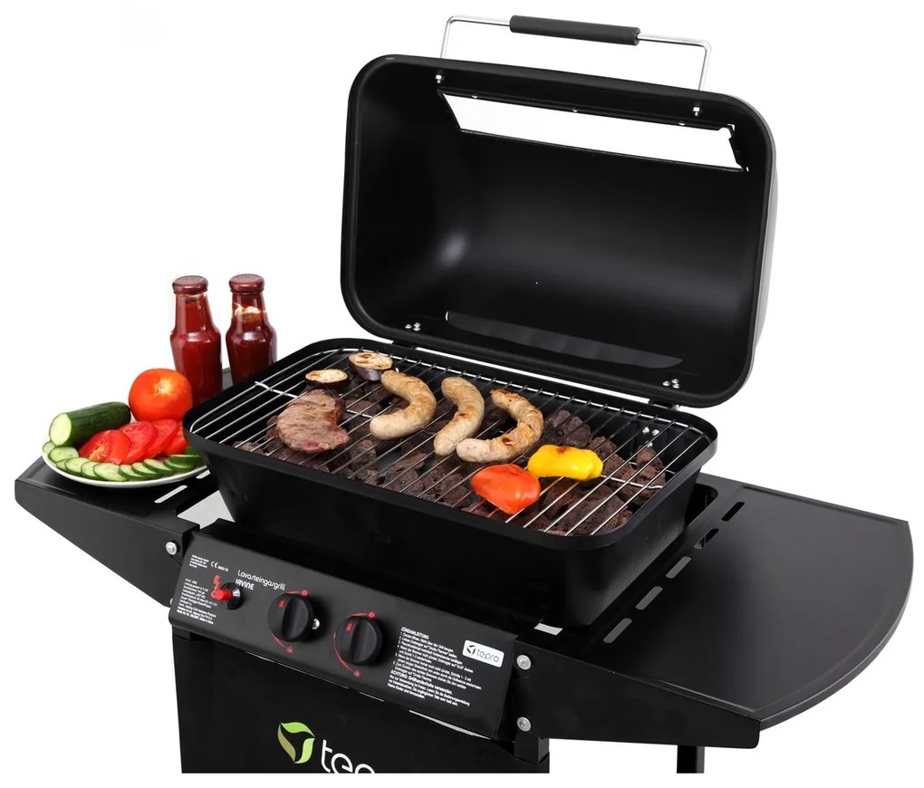 Tepro 508C Grătar cu gaz cu pietre vulcaniceIrvine, 94 x 51 x 102 cm