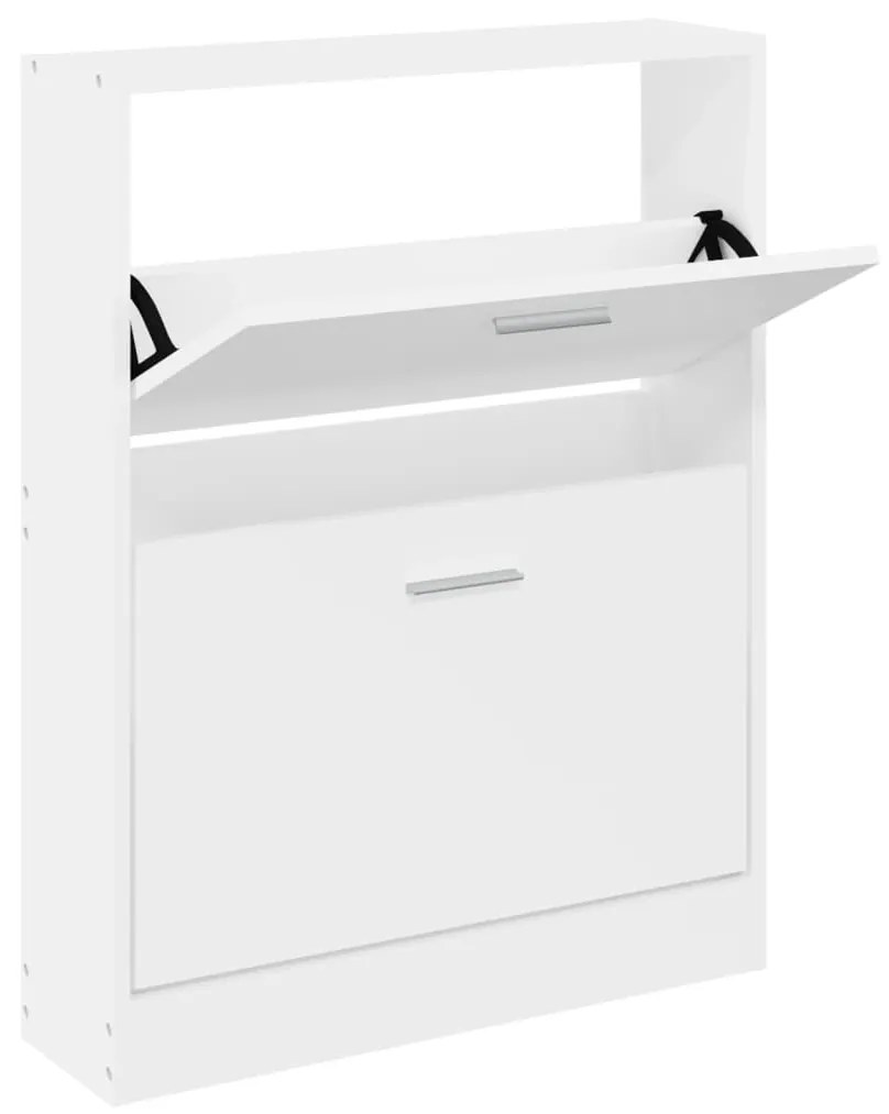 Pantofar, alb, 59x17x81 cm, lemn prelucrat Alb, 59 x 17 x 81 cm, 1