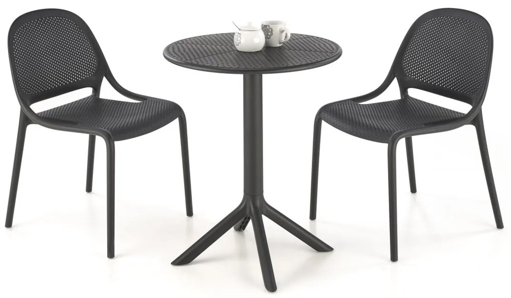 Masa rotunda Calvo neagra ø60/h72 cm