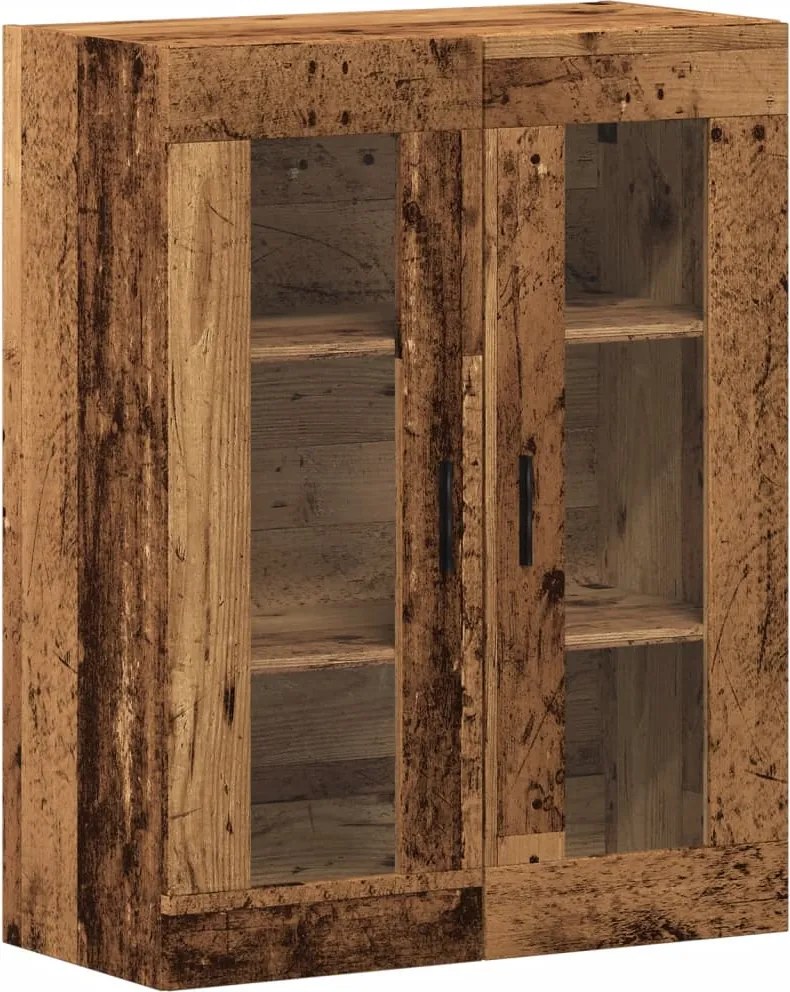 vidaXL Dulap montat pe perete lemn vechi 69,5x34x90 cm