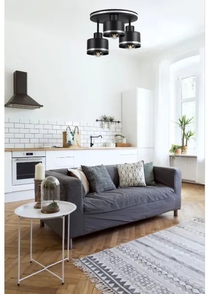 Lustră aplicată BODO SILVER 3xE27/60W/230V