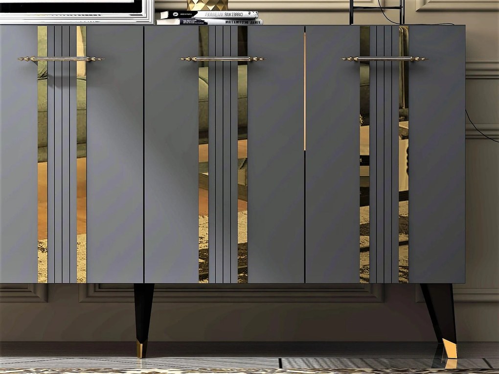 Dulap Pebine 1 (antracit + auriu) . 1093437