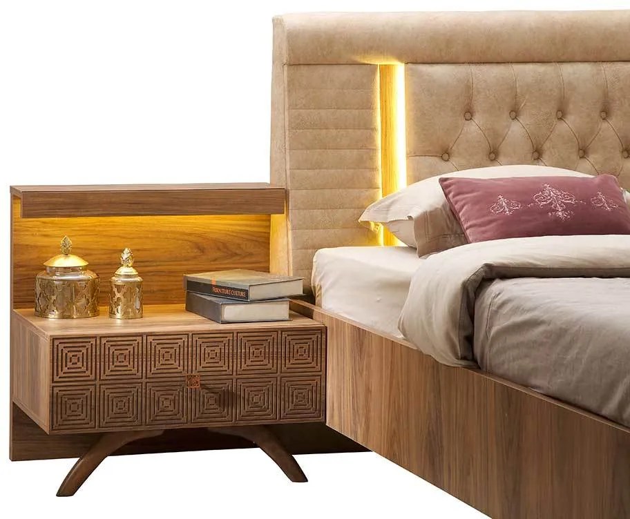 Walnut Set de mobilă turcească pentru dormitor în stil Modern