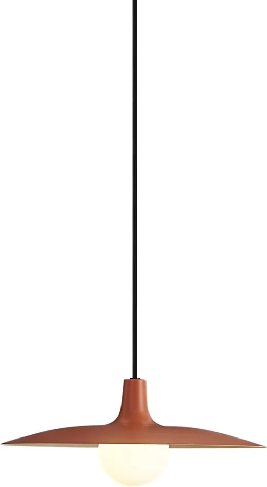 Lampă suspendată retro portocalie pentru sistem de șină monofazat - Slimline Panzi