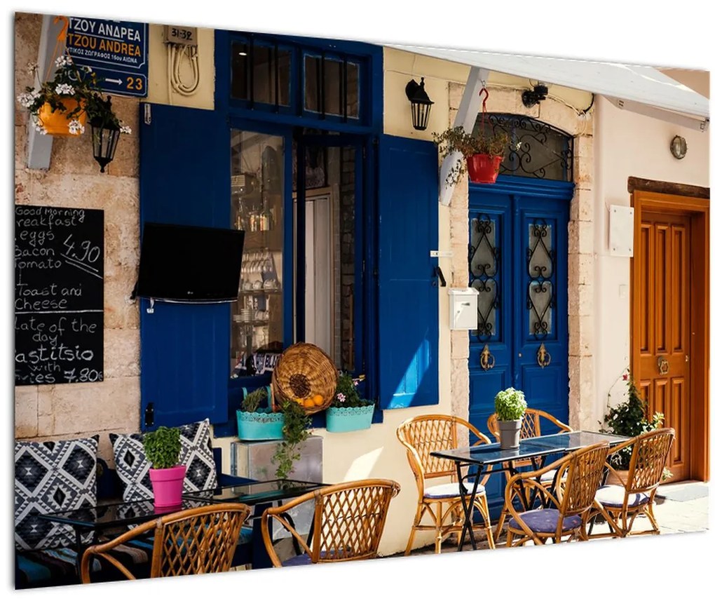 Tablou - ședere în Grecia (90x60 cm)