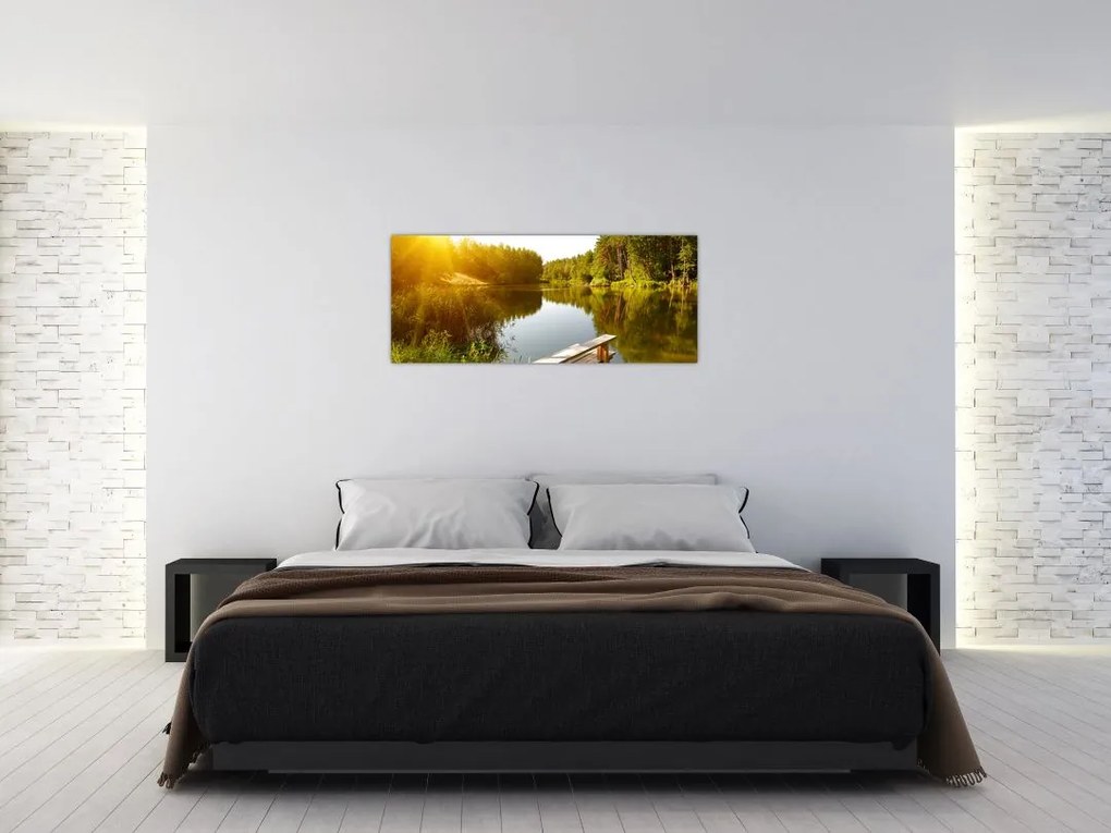 Tablou - Lac la munte (120x50 cm)