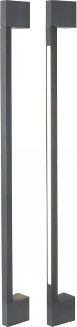 Aplica LED iluminat exterior ambiental IP54 GUSTO 90 3000K gri