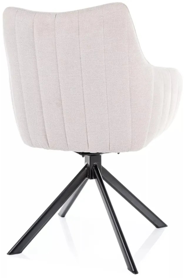 Scaun rotativ Azalia bej deschis/negru Brego22