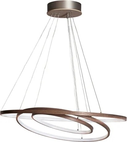 ByRydens 4202250-6003-LED Lustră suspendată pe cablu TRIONE LED/45W/230V, maro, Ø 80 cm