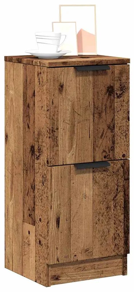 vidaXL Dulapuri, 2 buc., lemn vechi, 30x30x70 cm, lemn prelucrat