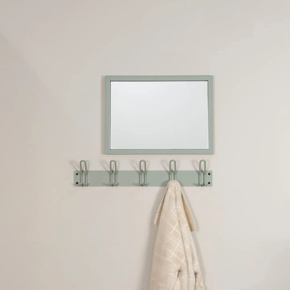 Cuier de perete verde prăfuit din metal 70 cm Miles – Spinder Design