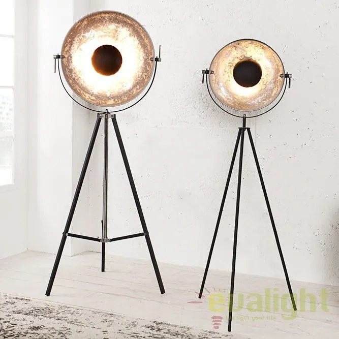 LAMPADAR DESIGN RETRO Studio negru/ argintiu A-36619 VC