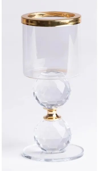 Set de 3 sfeșnice aurii