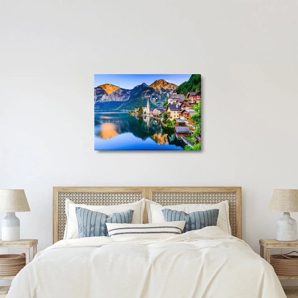 Tablou - Sat alpin (70x50 cm)