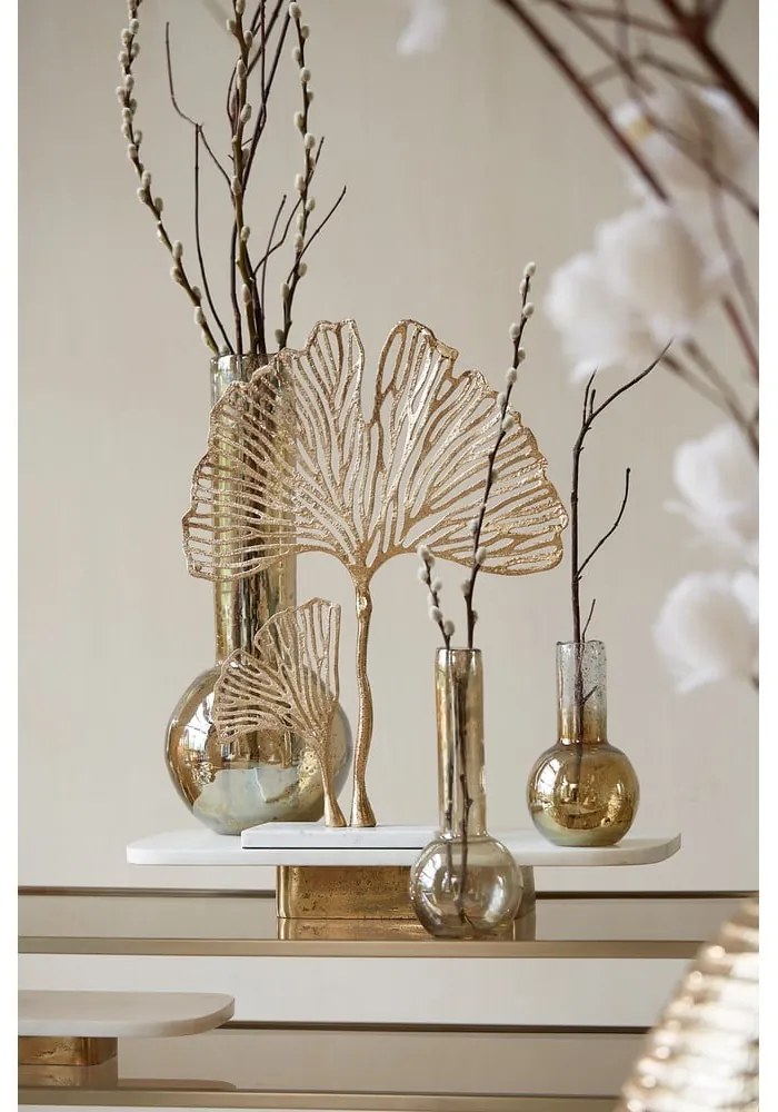 Statuetă din metal (înălțime 48 cm) Leaf – Light &amp; Living